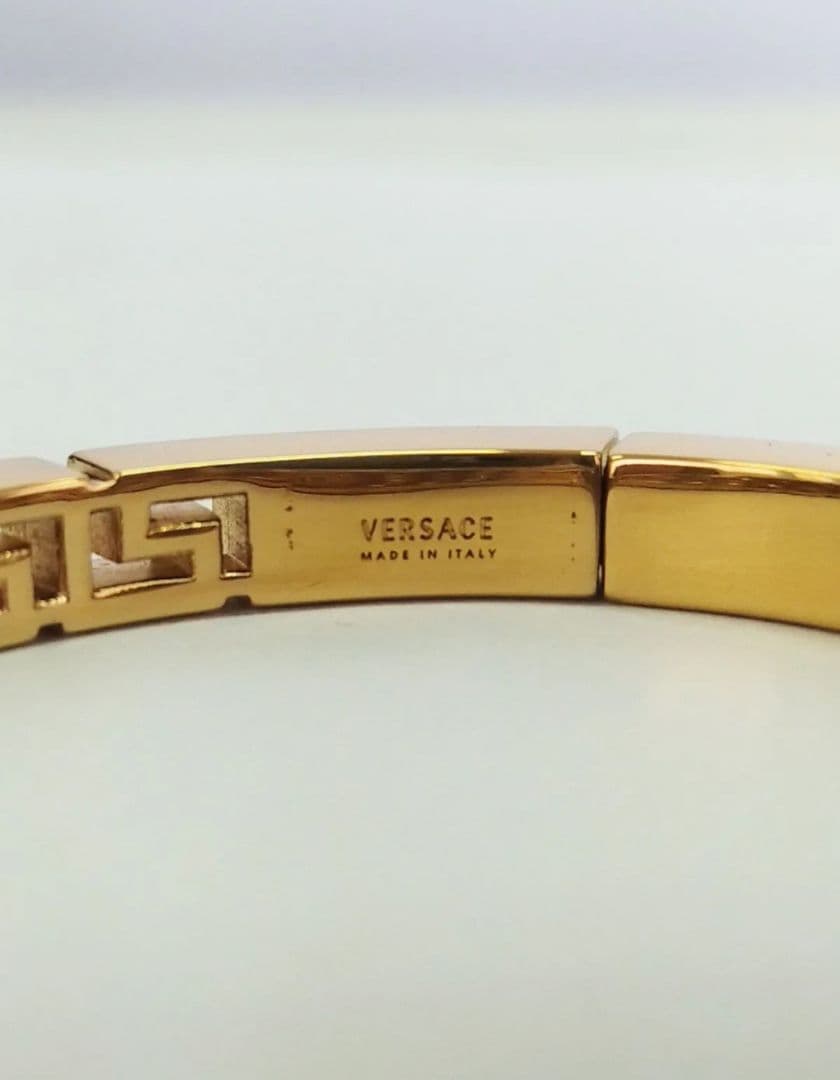 L02035□VERSACE グレカ バングル ブレスレット S
