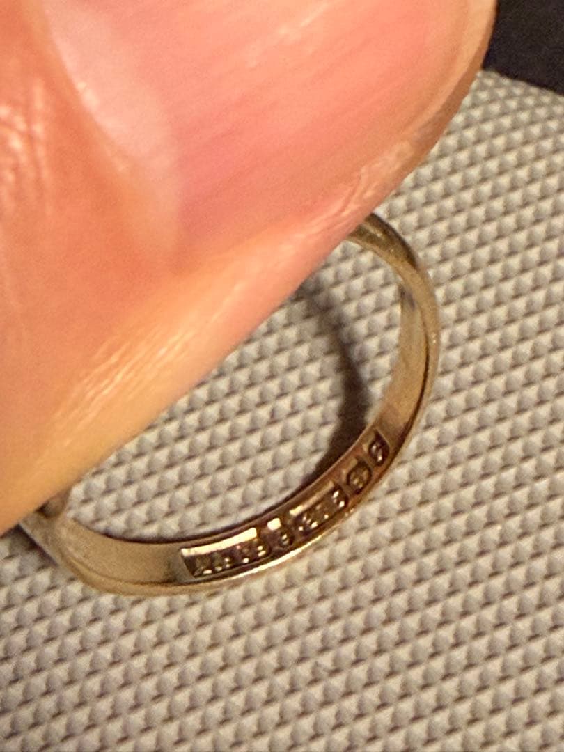 シグネットリング 9k 印台 約11号 約3g k10やk18好きの方是非