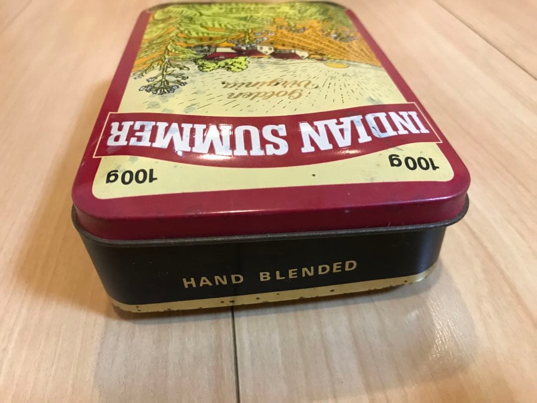 ブリキ缶　イギリス製　INDIAN SUMMER パイプタバコ 【缶のみ】