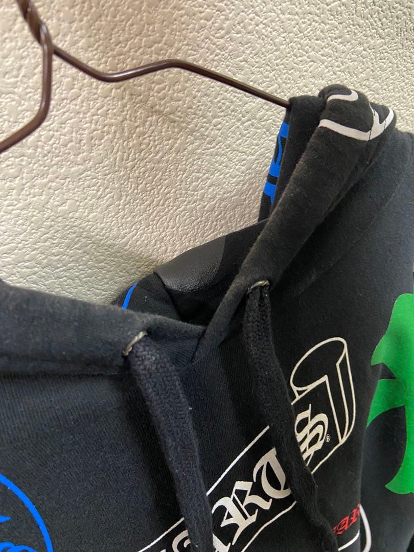 Chrome Hearts クロムハーツ　ステンシルパーカー黒クリーニング済み