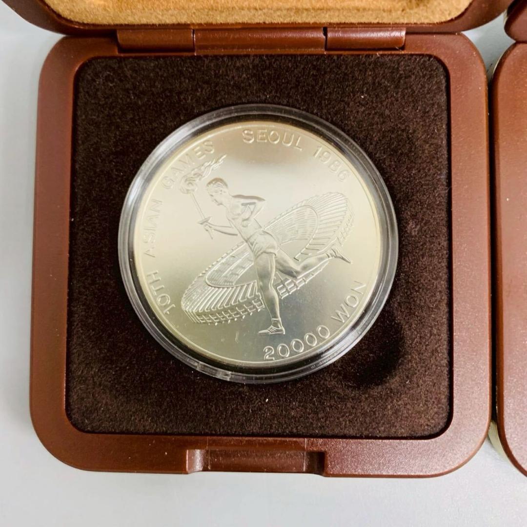 【美品】⭐️銀貨 ソウルオリンピック 20000ウォン ケース付1986年