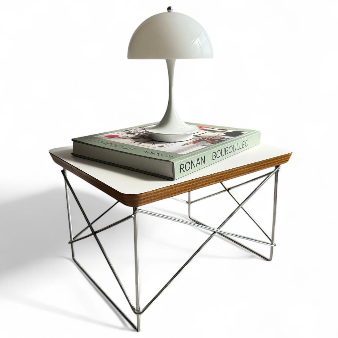 ハーマンミラー 90年代後期 ワイヤーベースローテーブル 白 ヴィンテージ