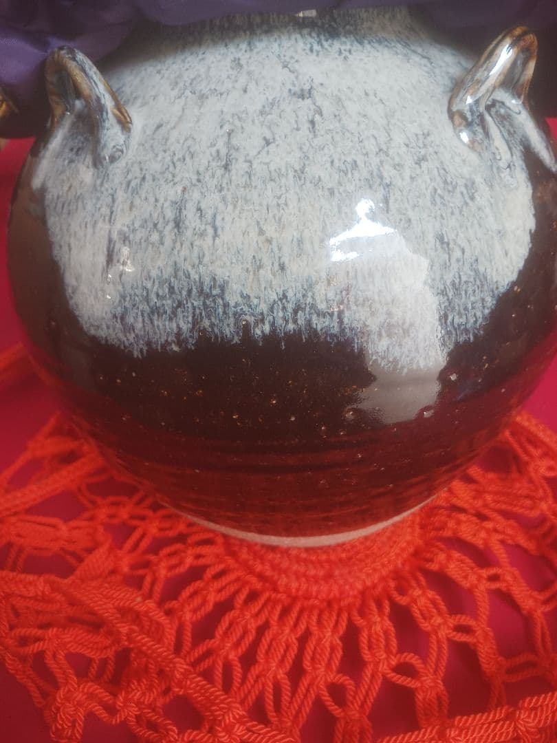 飾壺　高取秞　銘入り　木箱入り　美品