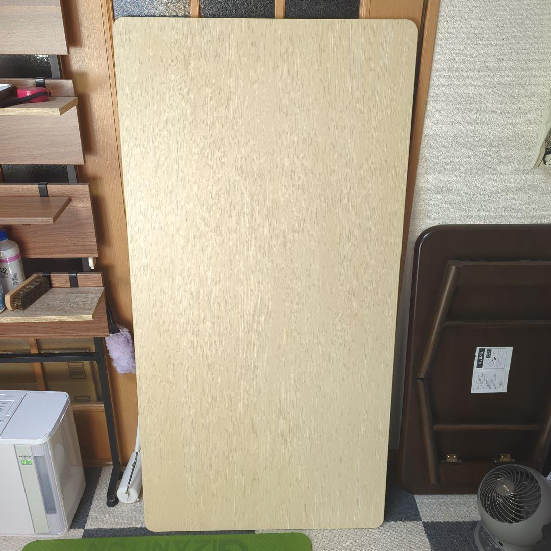 FLEXISPOT　天板　組立簡単（幅140cm×奥行70cm、メープル）