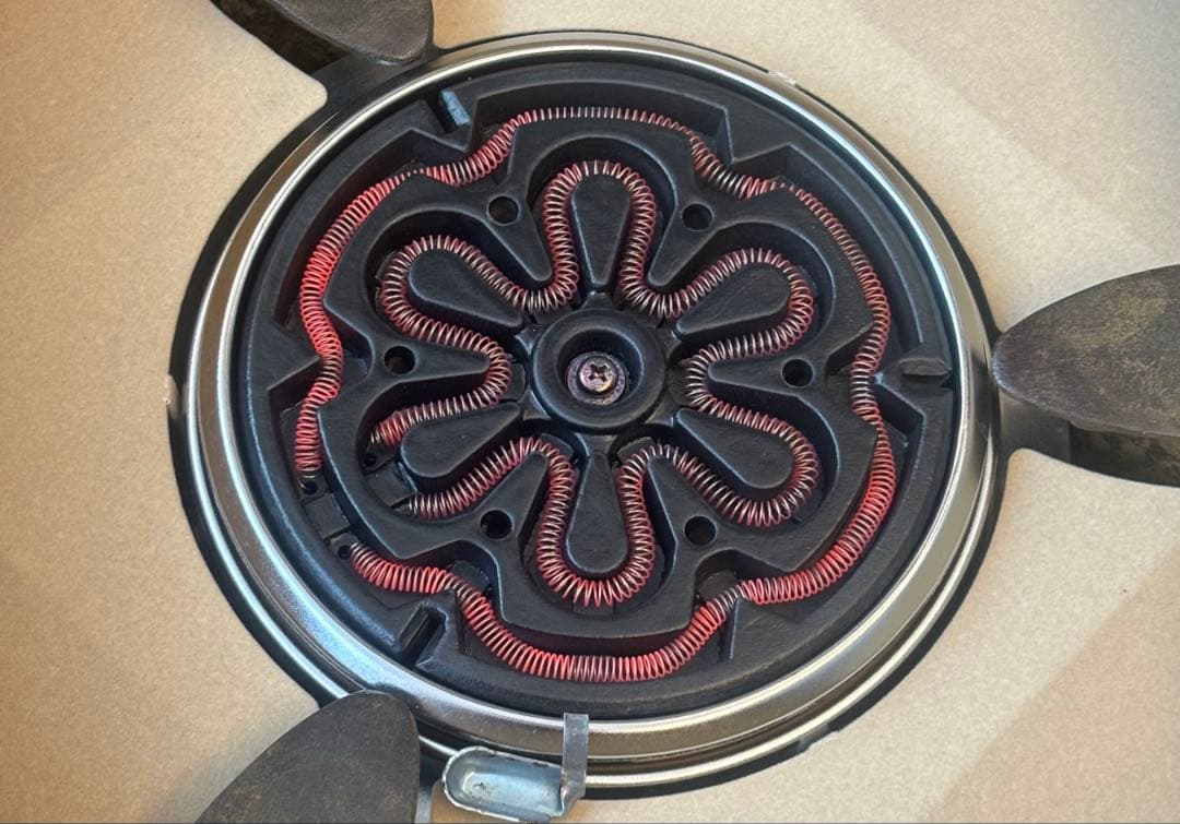 L903 野々田式　置炉　丸型熱板　黒　Ｂ　茶道具