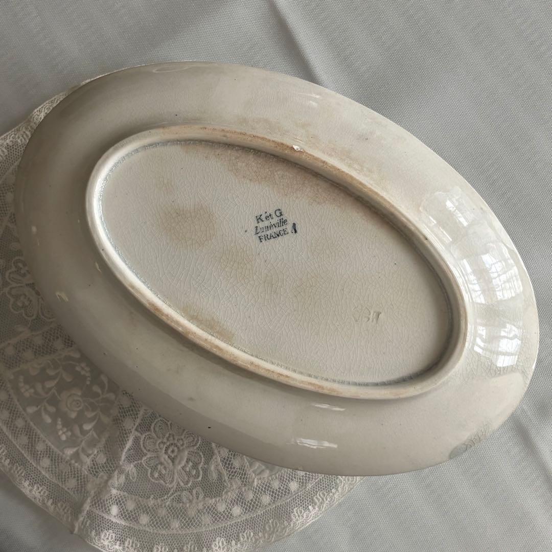 リュネビル Luneville クローバー柄 レギュミエ スーピエール