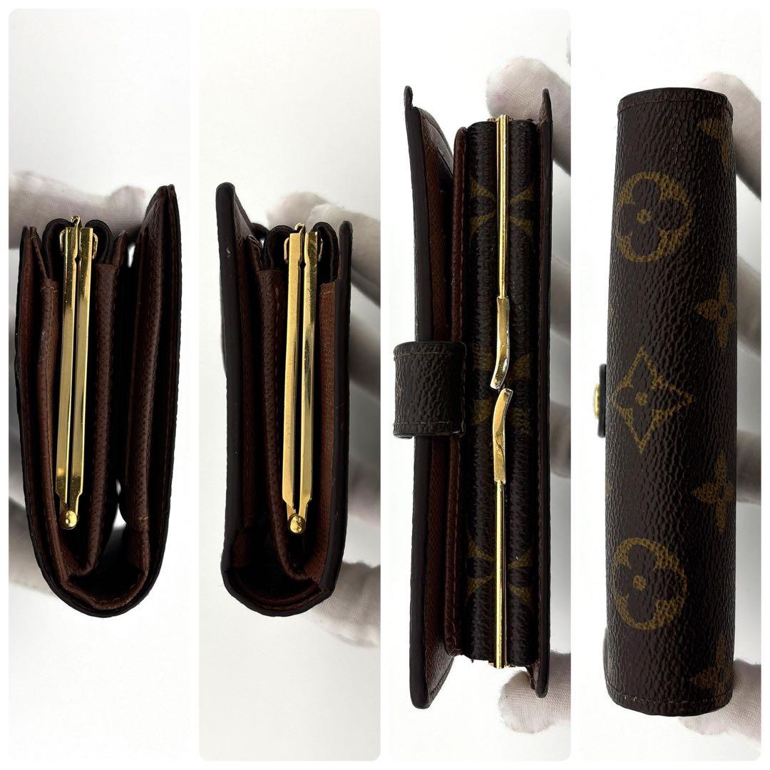 新型★箱付き★ルイヴィトン ヴィエノワ モノグラム 二つ折り財布 がま口財布