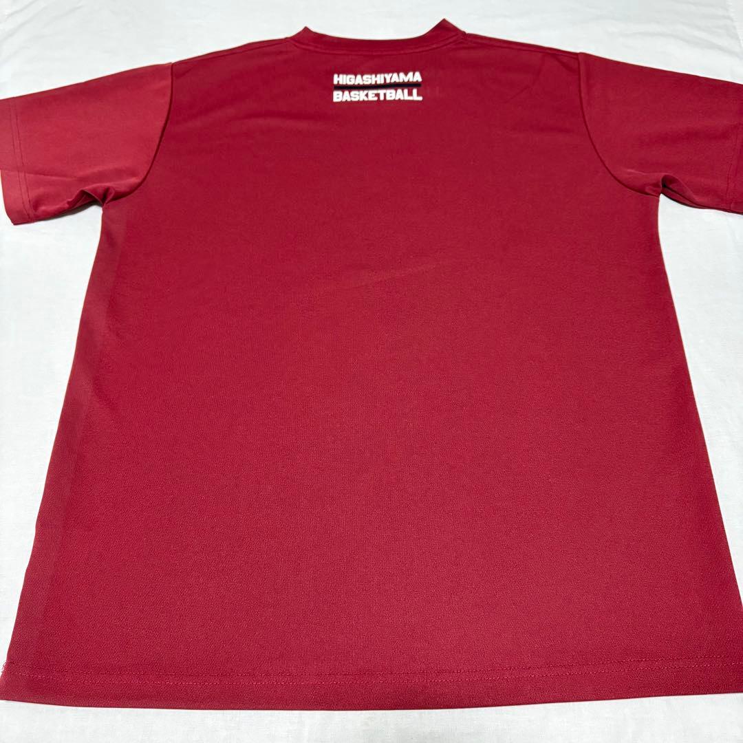 東山バスケ　小豆色　Tシャツ　XL