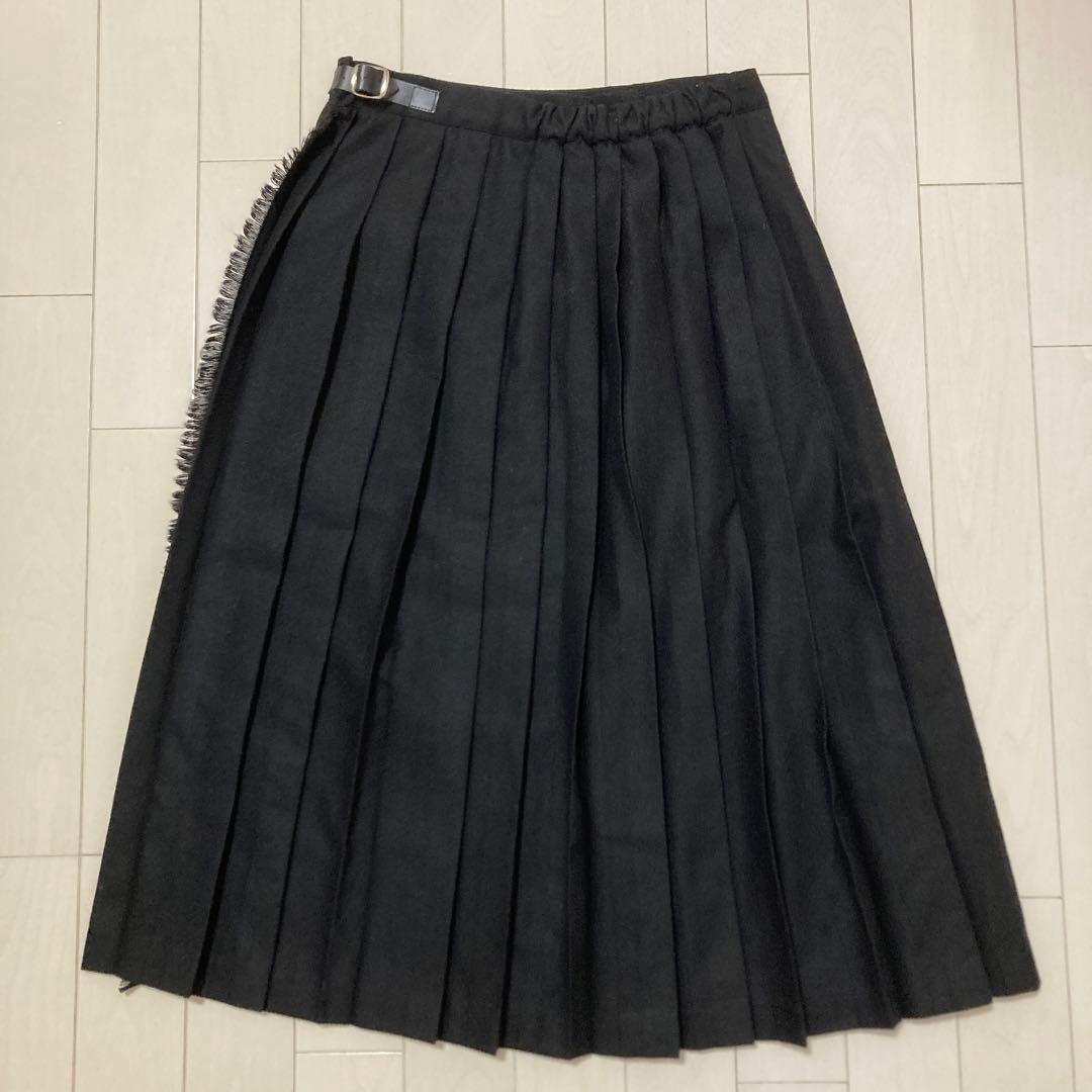 O'NEIL OF DUBLINウールブラックスカート
