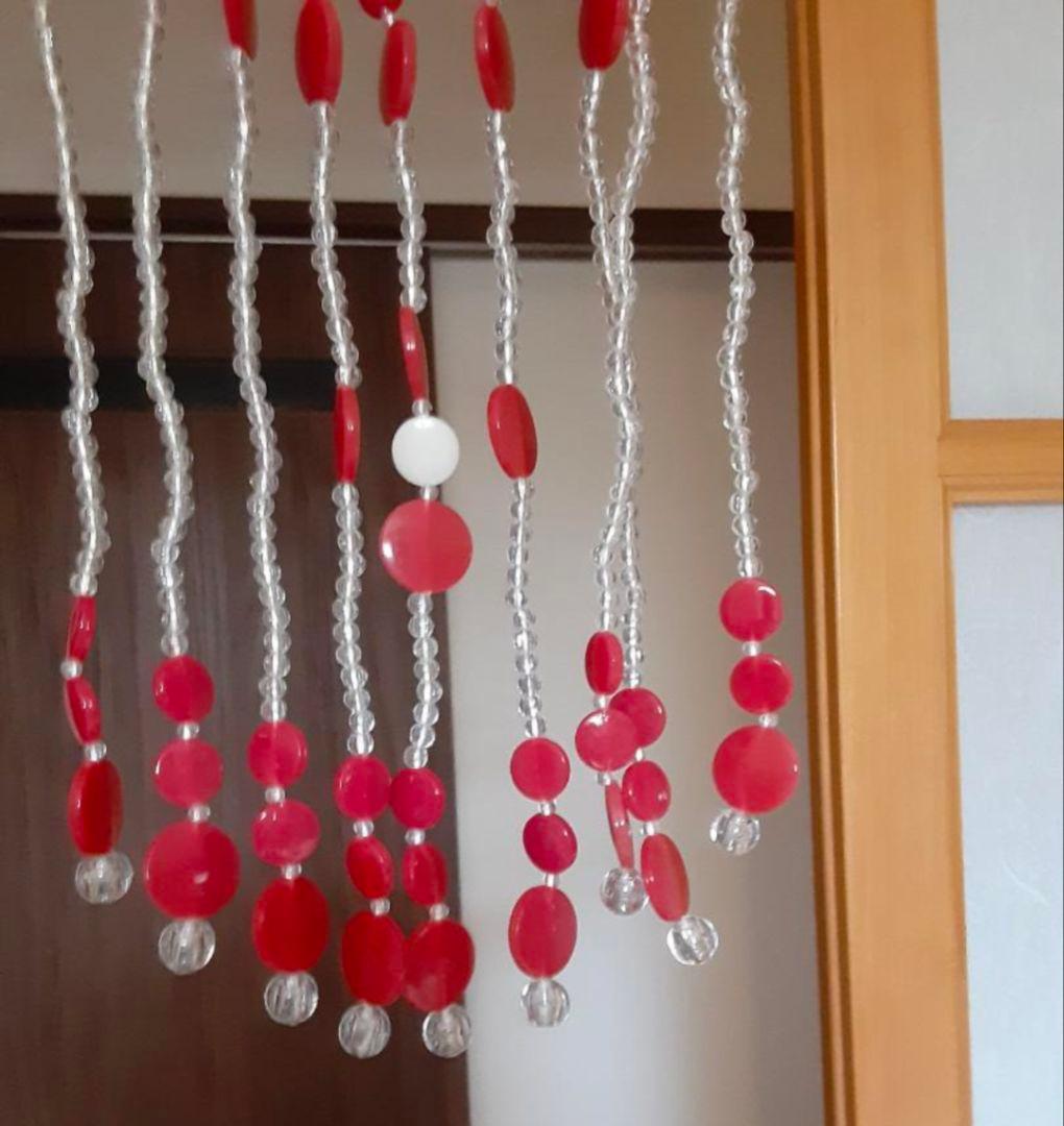 レトロポップ 珠のれん 箱付き 昭和レトロ ビーズのれんヴィンテージ