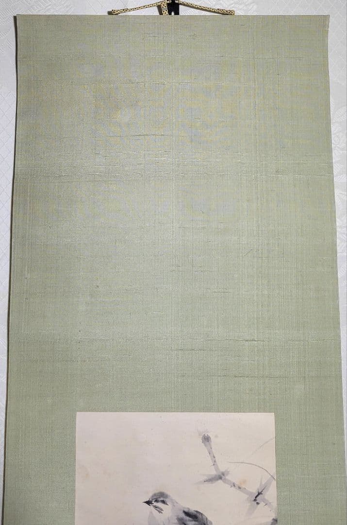 田中案山子　鶉の図　ウズラ　花鳥画　掛け軸　書画、骨董品、美術品