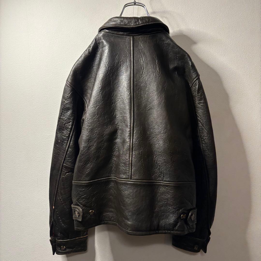 80's 90's vintage 本革 レザー バイカー ライダース シングル