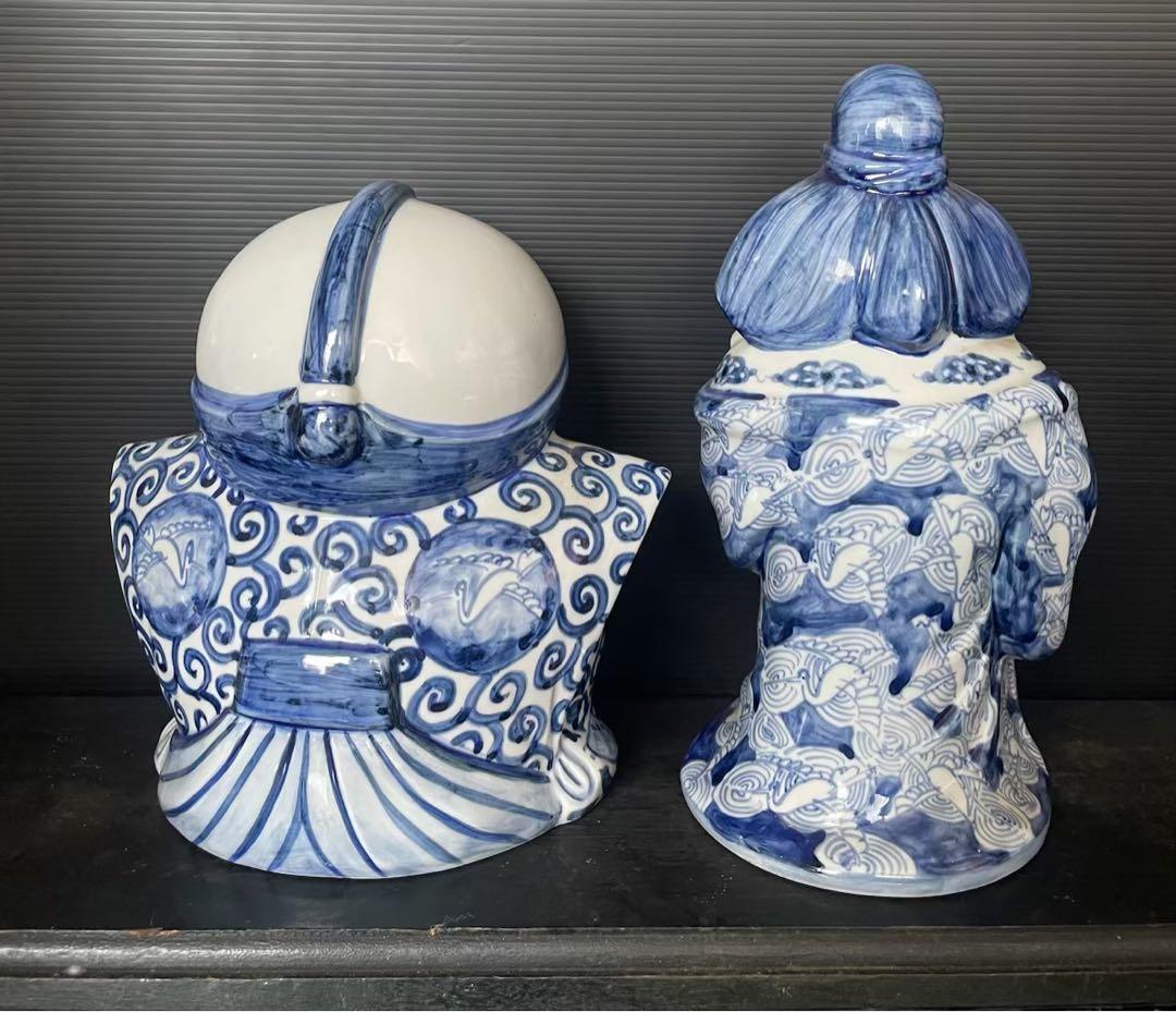 九谷焼　福助　お多福