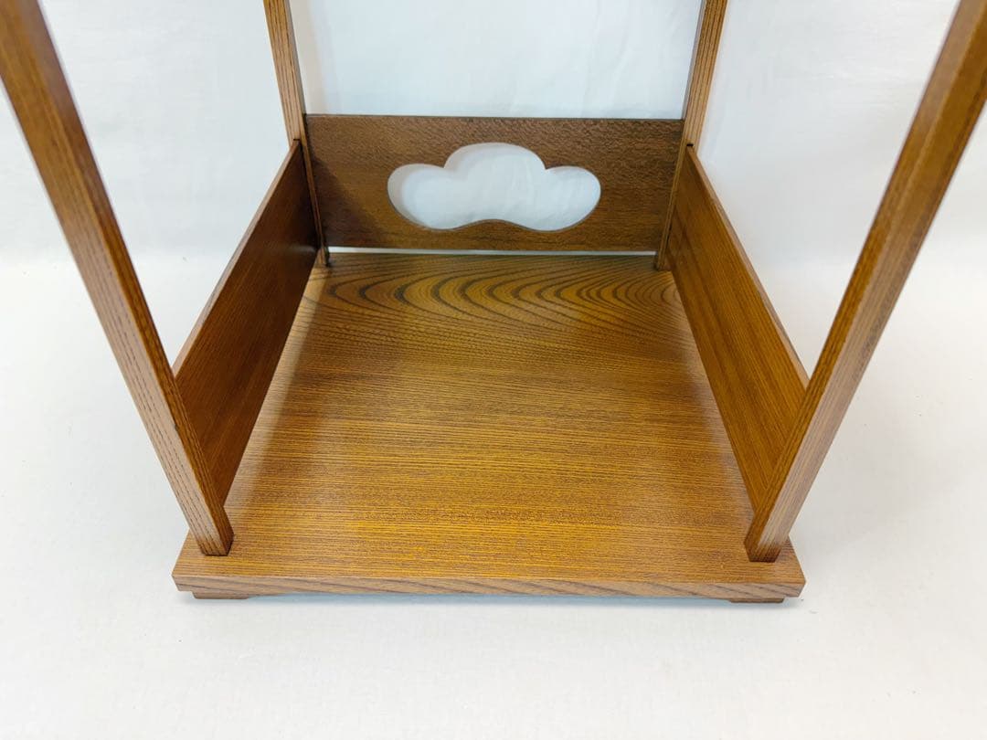 ほぼ未使用 茶道具 松スリ漆 常盤棚 煎茶棚 組み立式 元箱