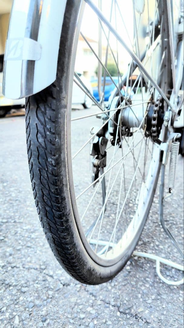 ブリヂストン　アシスタ　26インチ　内装3段　グレーM バッテリー、充電器付