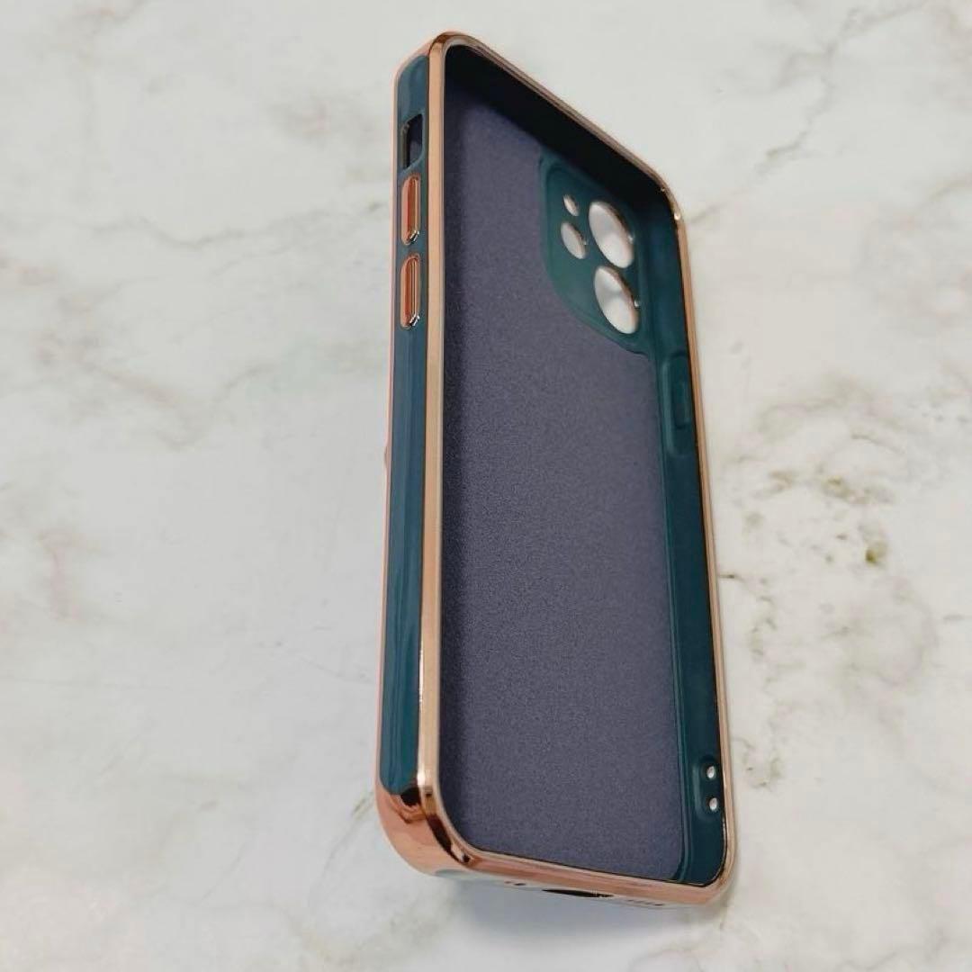 iPhone12 Mini ケース リング付き グレー スマホケース オシャレ