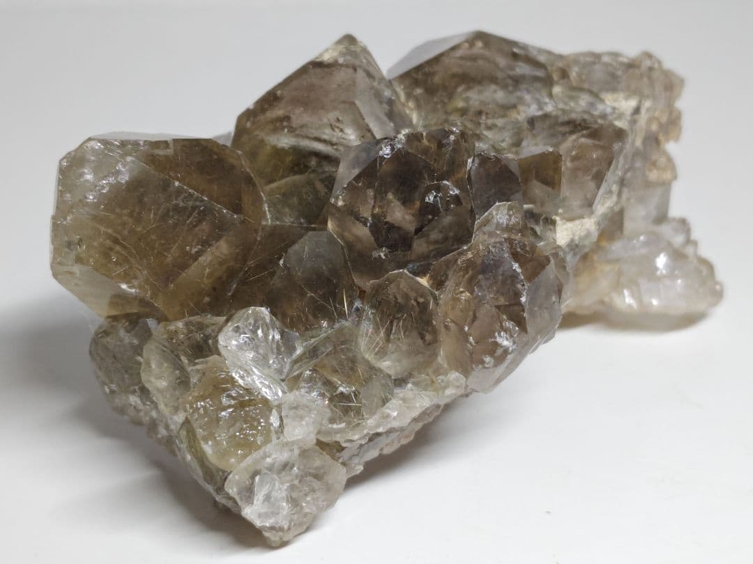 ルチルクォーツ 514g スモーキークォーツ 水晶 原石 鑑賞石 自然石 誕生石