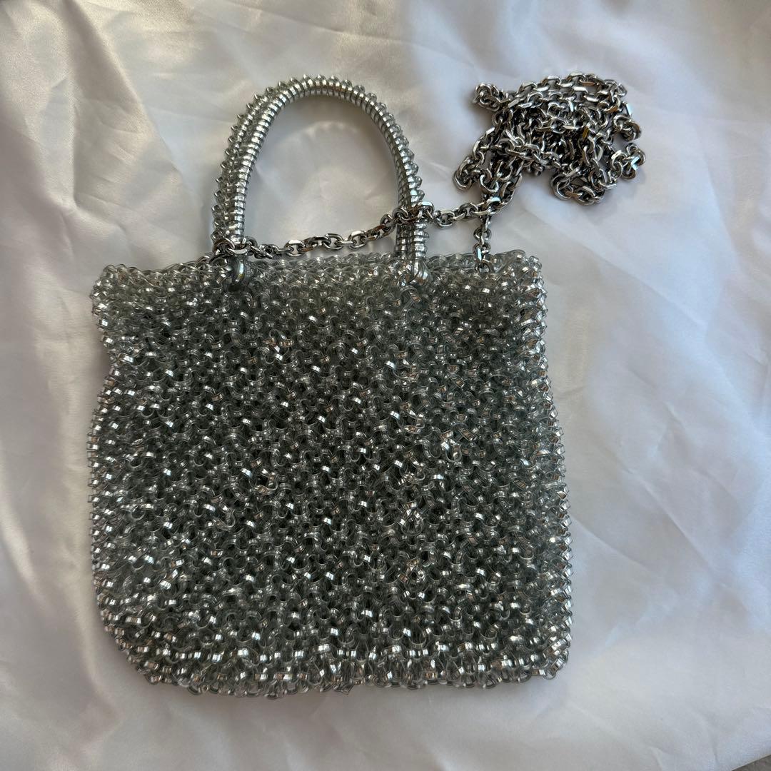 アンテプリマミニバッグ　シルバーバッグ