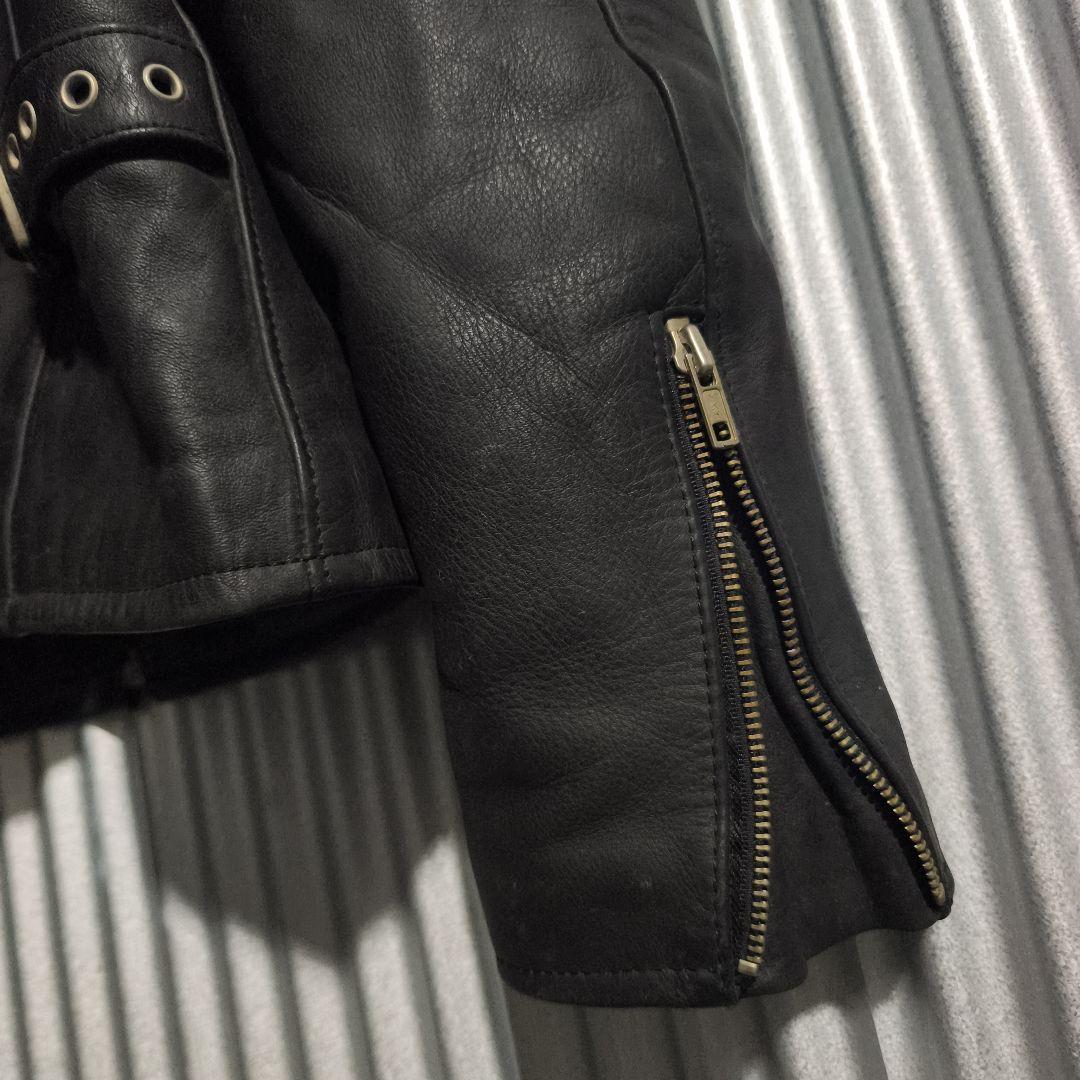 FREEDOM シングルライダース レザージャケット 42 ステアハイド 本革