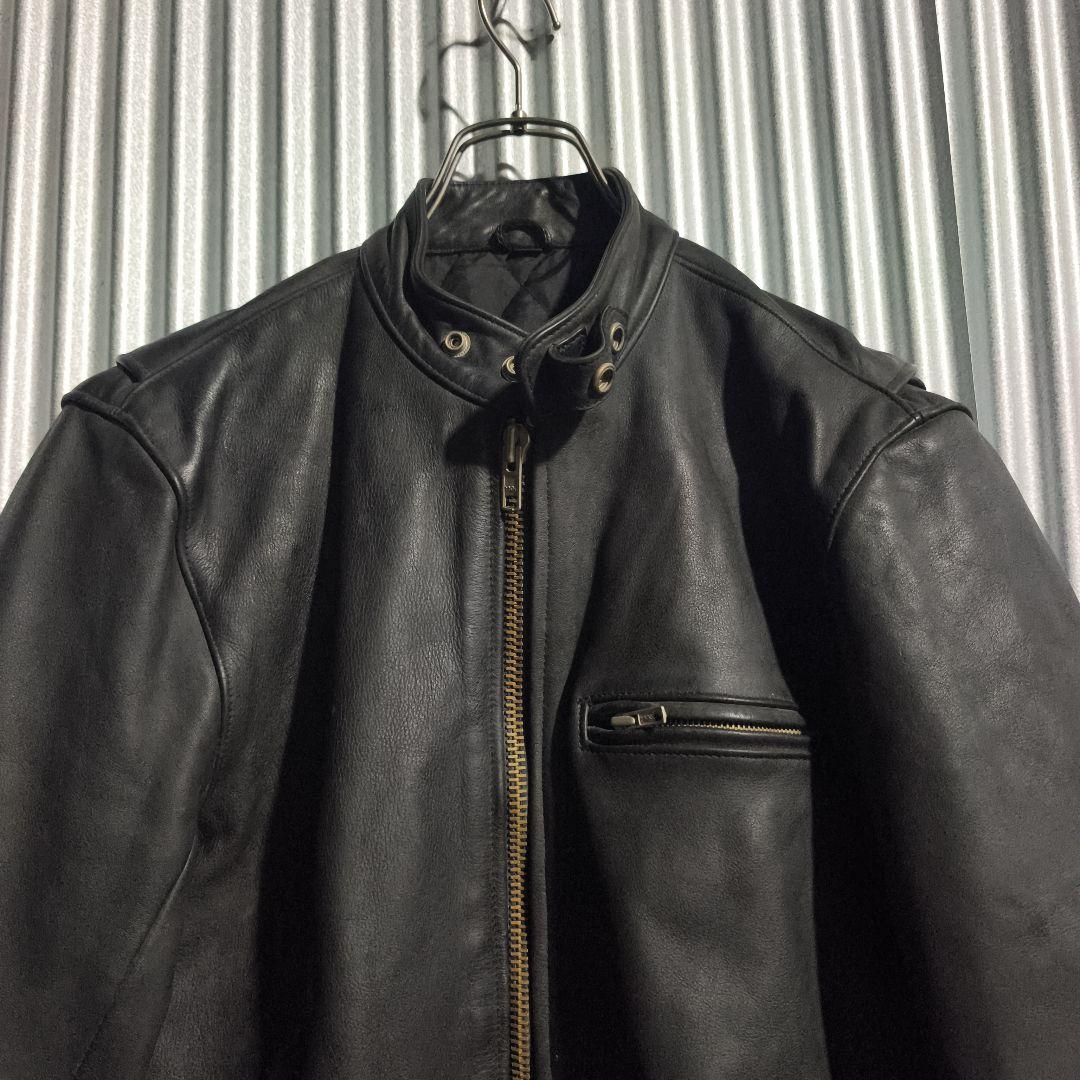 FREEDOM シングルライダース レザージャケット 42 ステアハイド 本革
