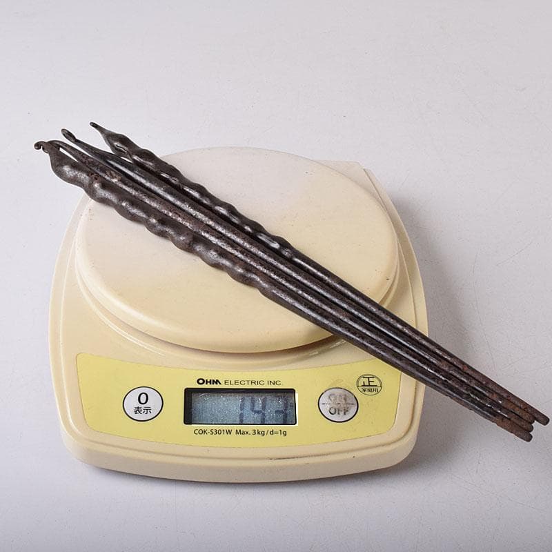 茶道具　鐵火箸　釜師　木越三右衛門造　二膳　共箱　V　R8312