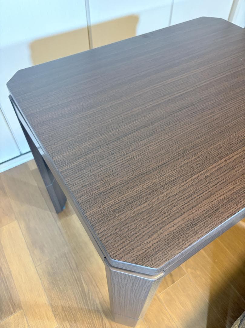 ユアサプライムス お一人様コタツ ダークブラウンコタツと椅子のセット