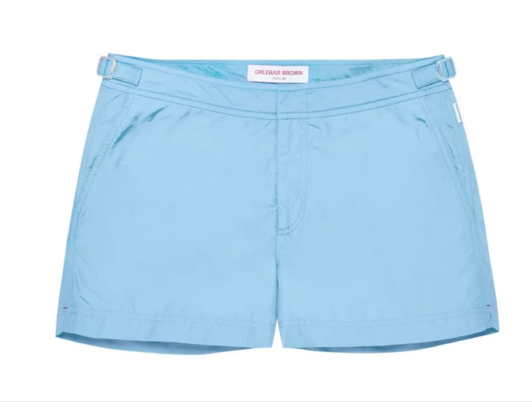 【タグ付き】ORLEBAR BROWN ブルー トランクス水着 シルバー金具