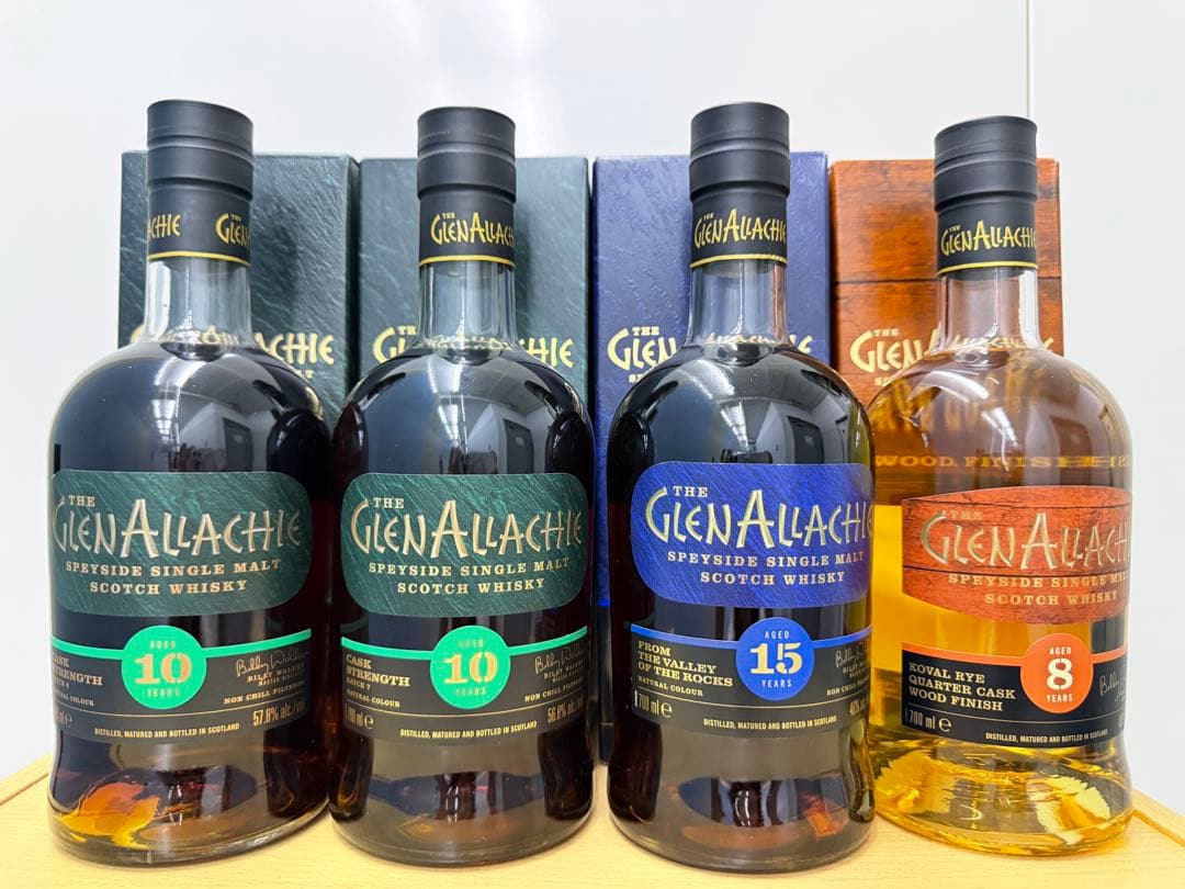 グレンアラヒー4本セット　旧ボトル　完売品 15年　10年　バッチ6 バッチ7