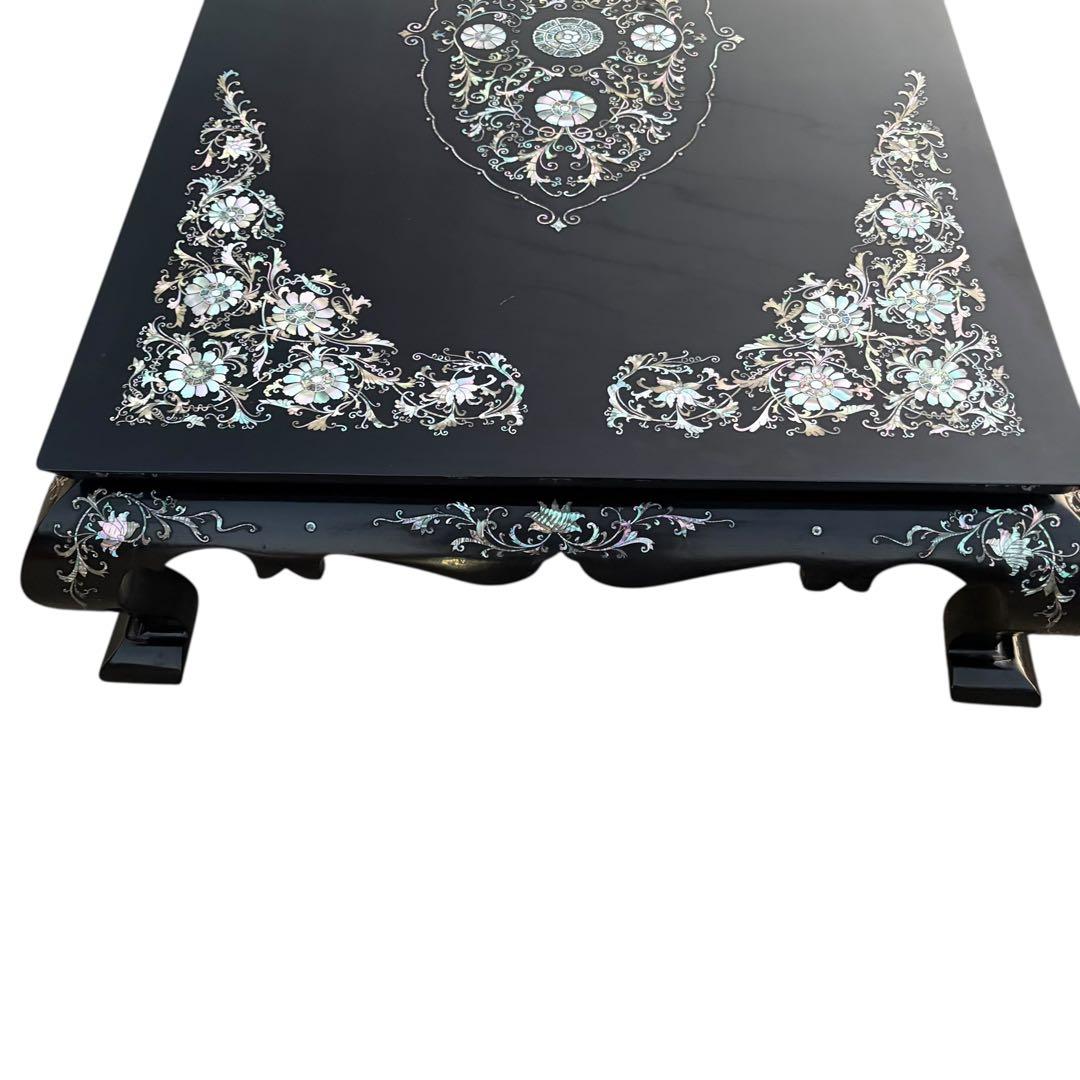 美品 最高級 螺鈿細工 座卓 座敷机 ローテーブル リビングテーブル 中国 韓国