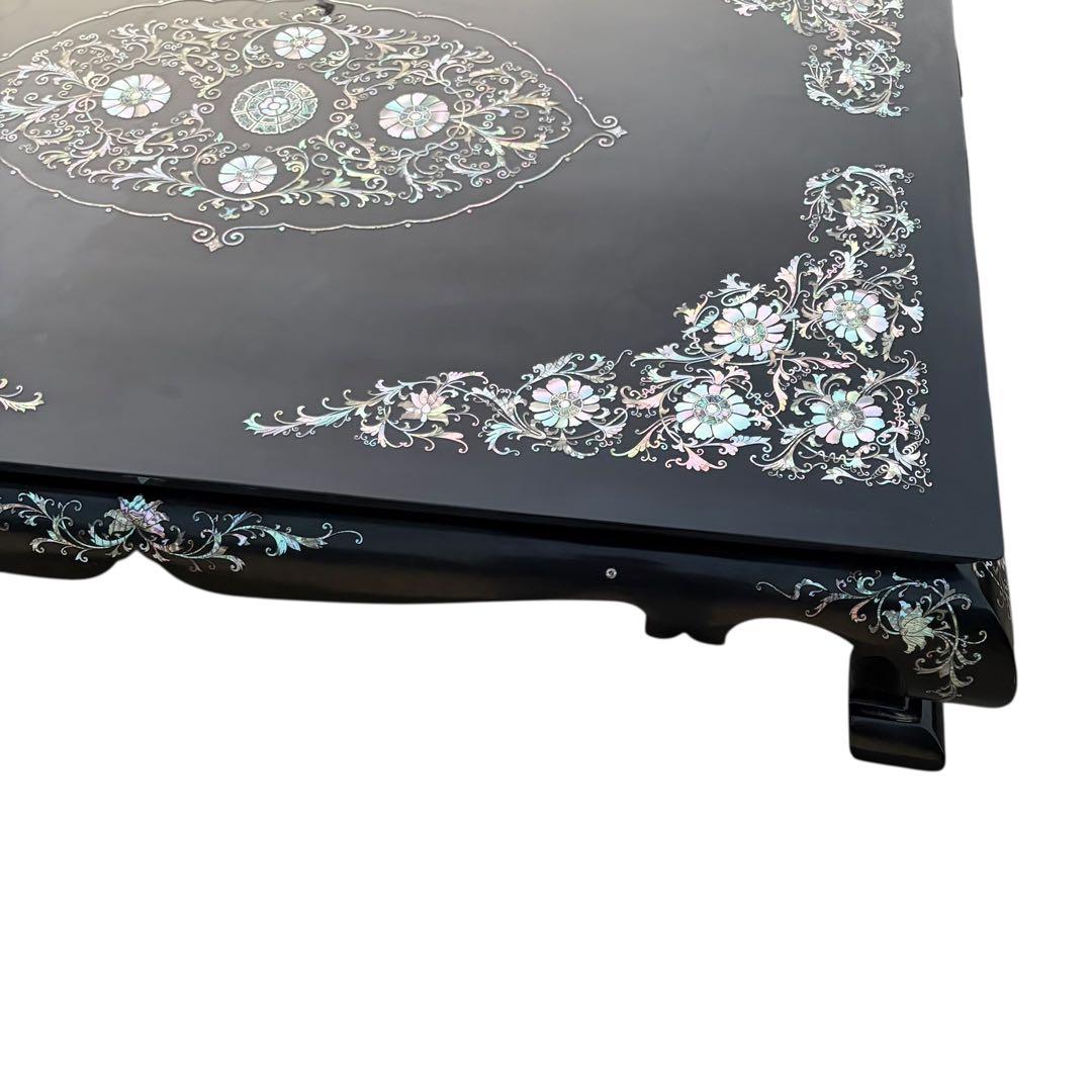 美品 最高級 螺鈿細工 座卓 座敷机 ローテーブル リビングテーブル 中国 韓国