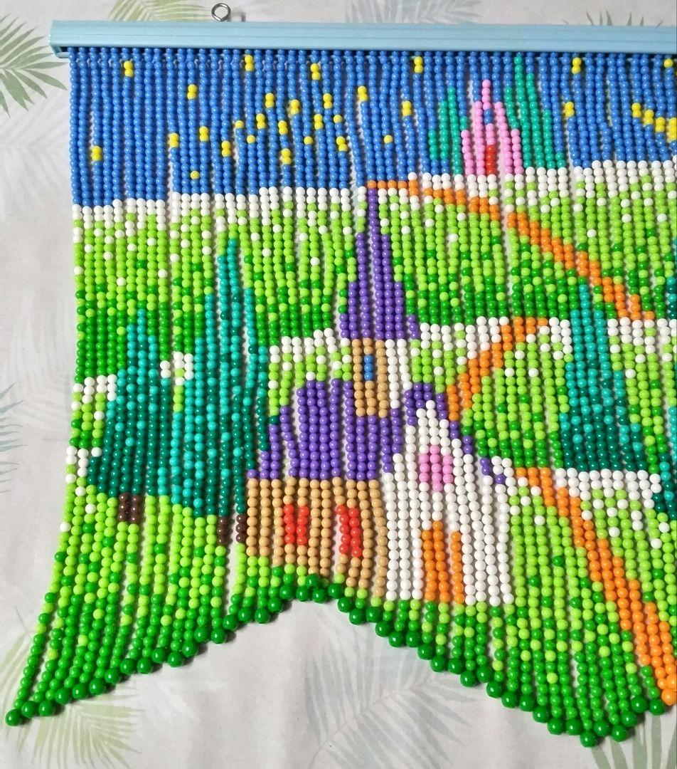 価格変更　スキルスクリーン　 星空 のれん　 85cm×63cm【完成品】