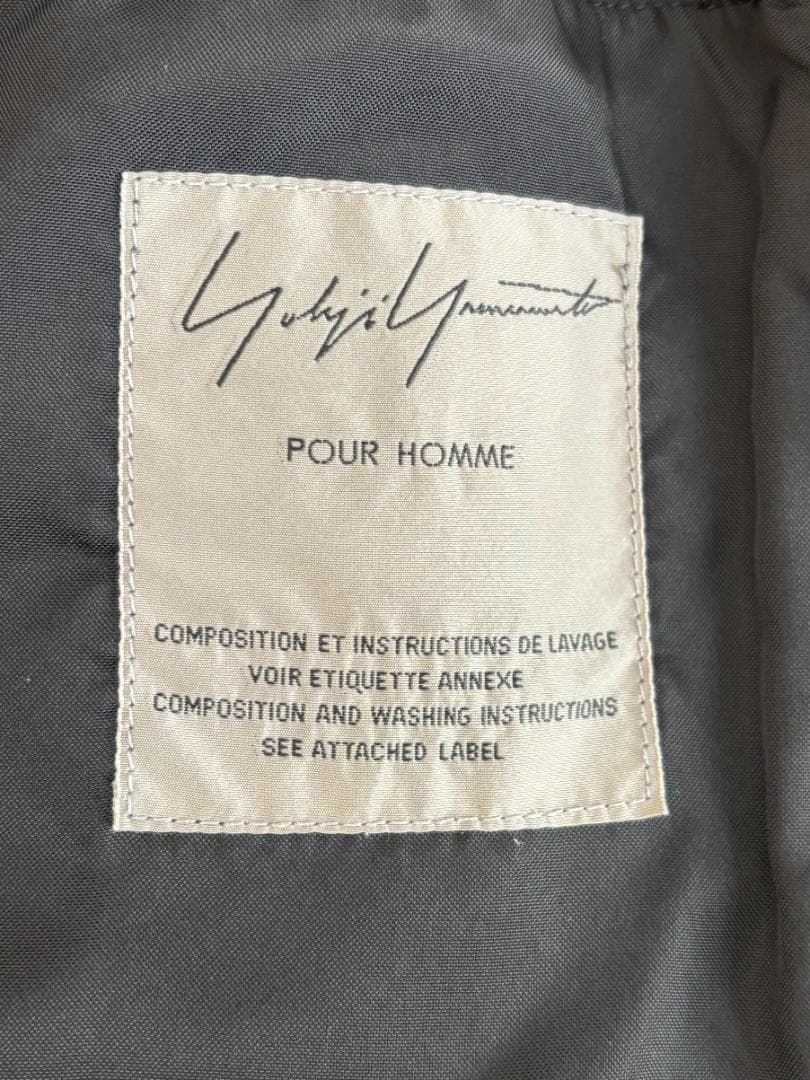 Yohji Yamamoto POUR HOMME シングルライダースジャケット
