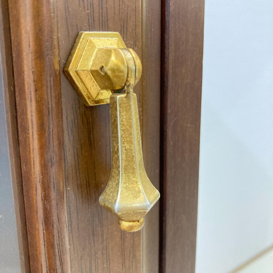 【マルニ】コーナーキャビネット　サイドキャビネット　飾り棚　地中海　A