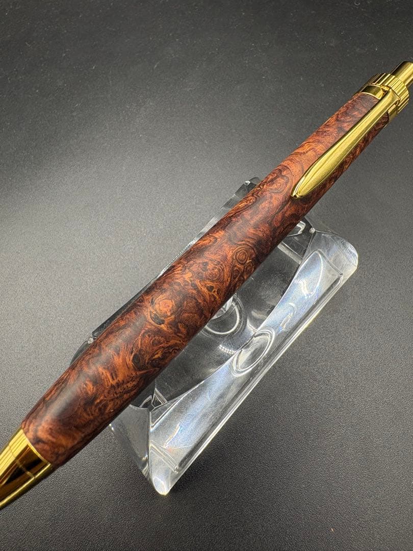 アポロ　533超極上　ホンジュラスローズウッド　瘤杢　木軸シャーペン