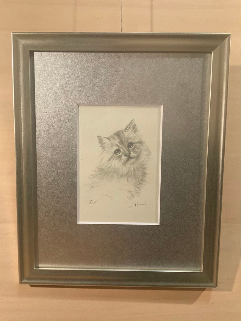 八代亜紀　「チビたん」　リトグラフ　直筆サイン・エディション・作品証明シール有り