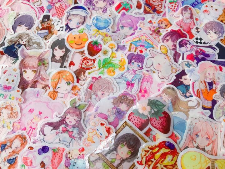 可愛いい❤️❤️人物マステフレークシール( ⸝⸝•ᴗ•⸝⸝ )157