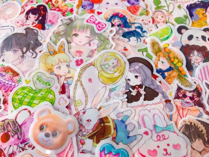 可愛いい❤️❤️人物マステフレークシール( ⸝⸝•ᴗ•⸝⸝ )157