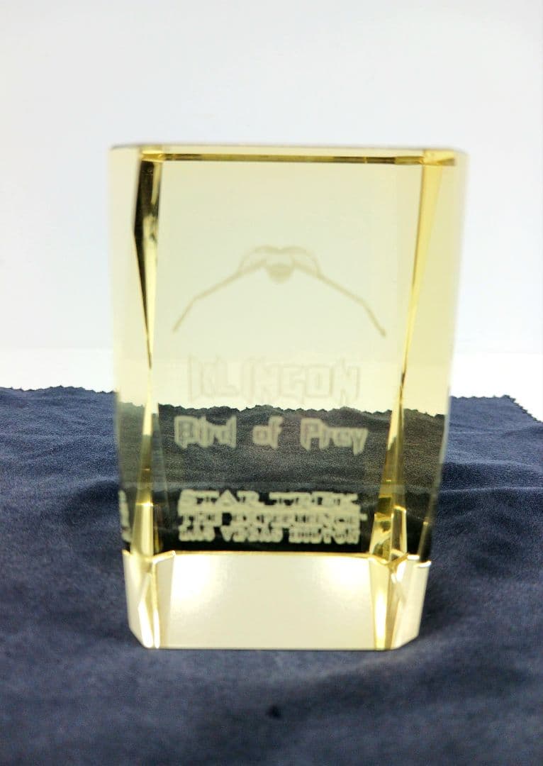 希少 スタートレック クリンゴン バード・オブ・プレイ 3Dクリスタル