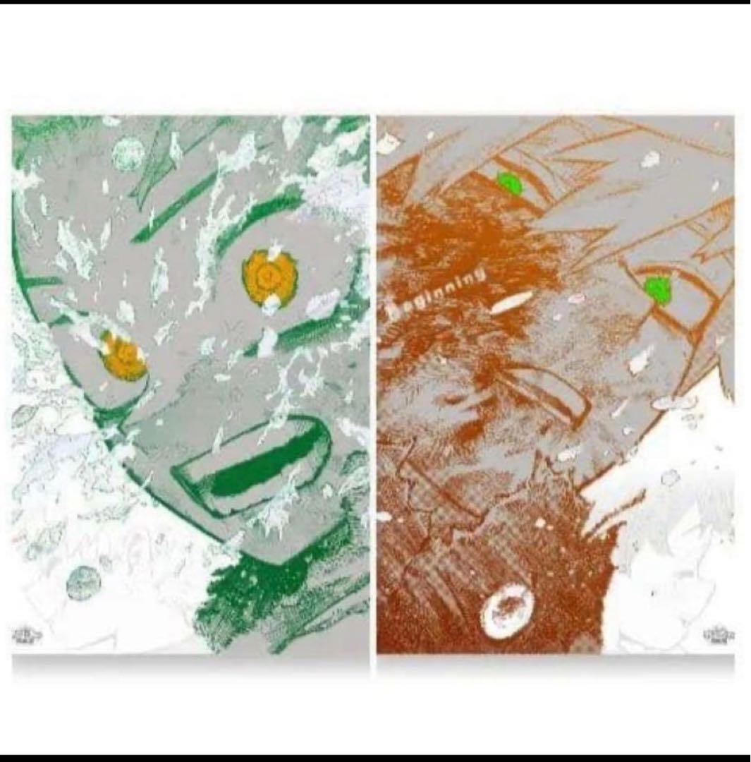 僕のヒーローアカデミア　原画展　A2アートポスター2枚セット＋入場特典