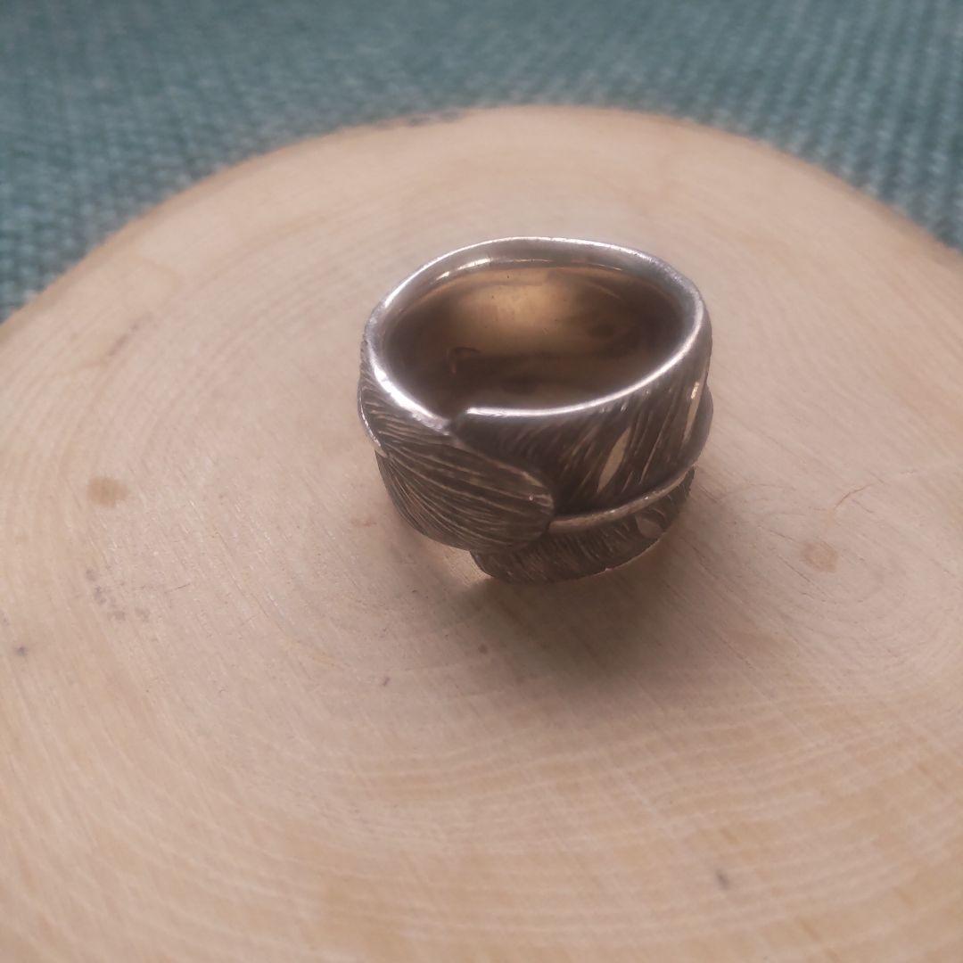 Navajo・VINTAGEフェザー彫りリング・希少