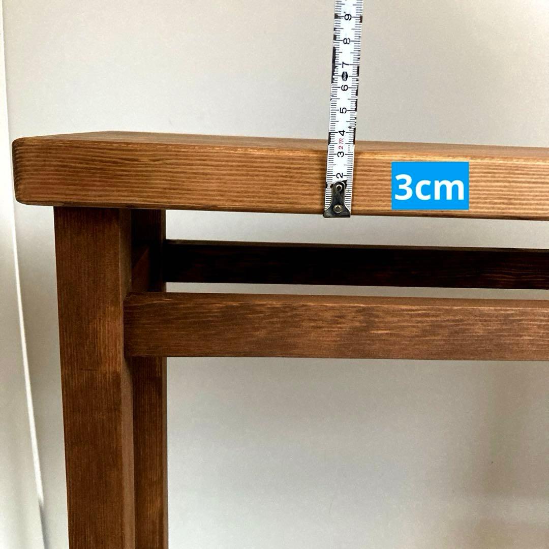 アンティーク調　花台　鉢置き台　ディスプレイ台　ウォールナット塗装　ハンドメイド