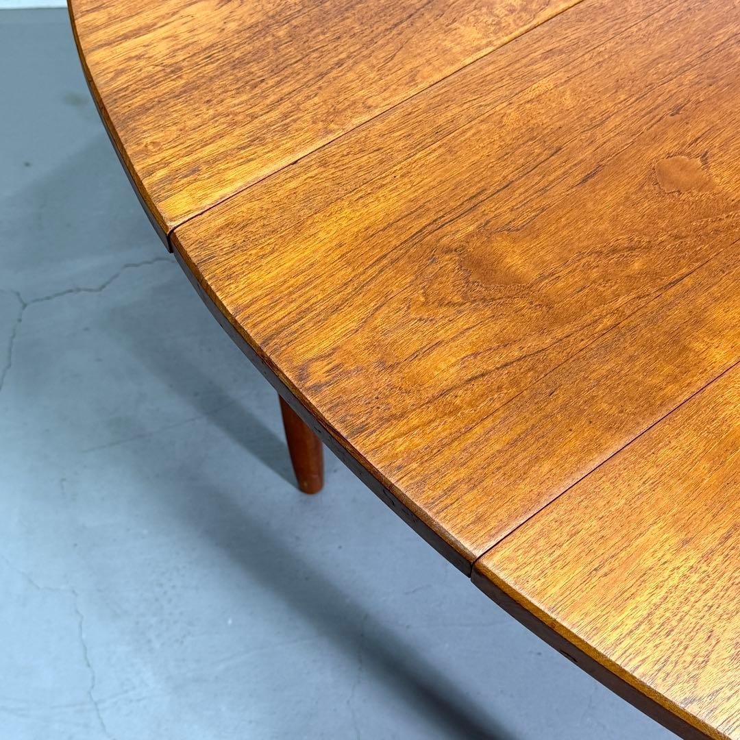 Remployヴィンテージ チーク オーバルダイニングテーブル(303)