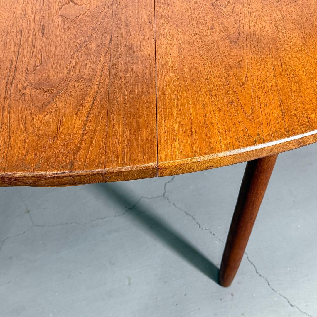 Remployヴィンテージ チーク オーバルダイニングテーブル(303)