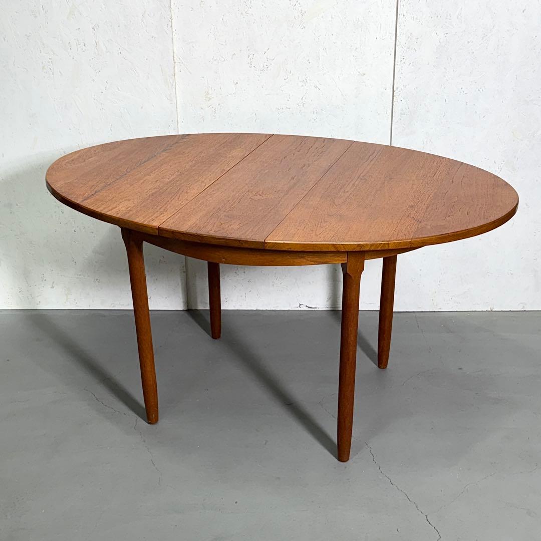 Remployヴィンテージ チーク オーバルダイニングテーブル(303)