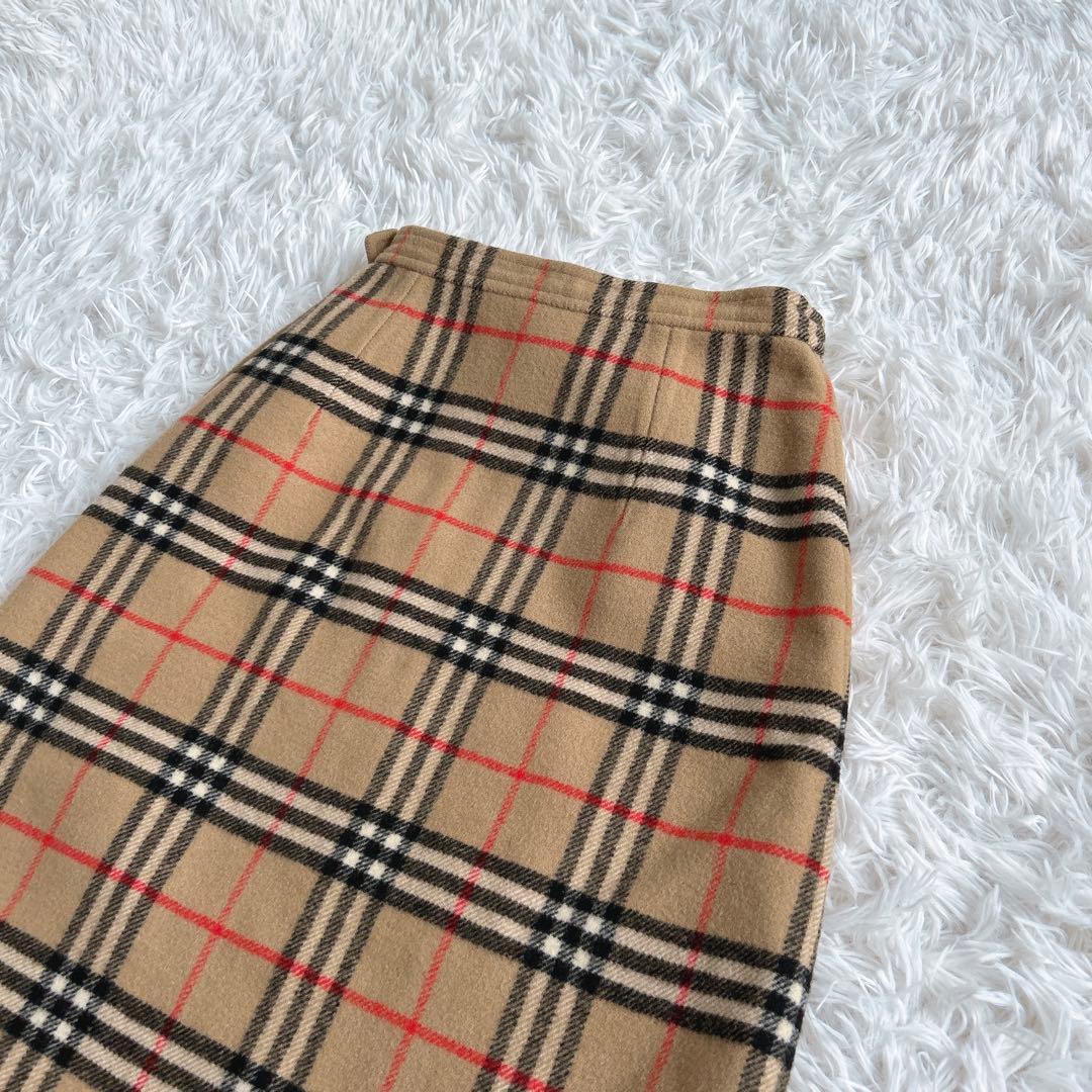 美品✨　バーバリー　スカート　ノバチェック　ウール