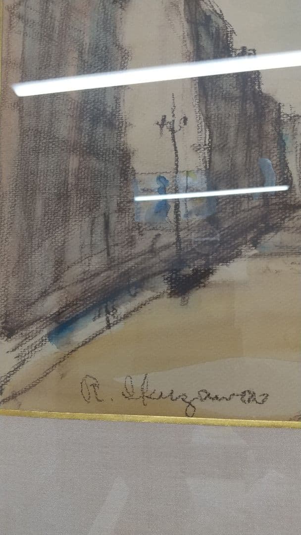 生沢朗 水彩画 パリ(街並)