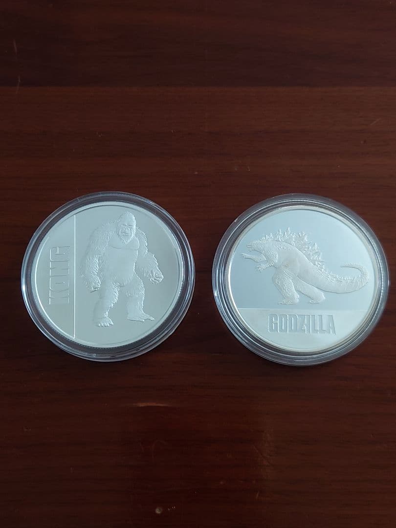 King Kong Godzilla 銀 2枚セット