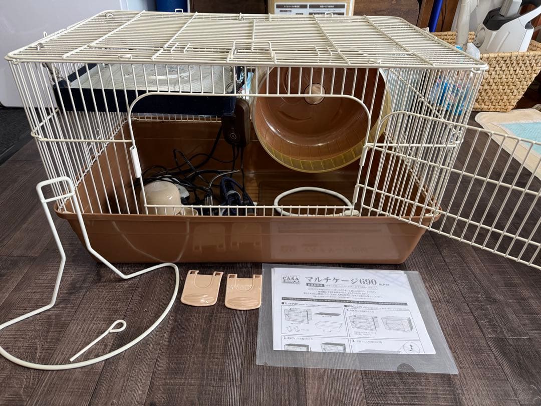 むーさま専用　ハリネズミ飼育セット（マルチゲージ・ホイール・サーモほか7点）