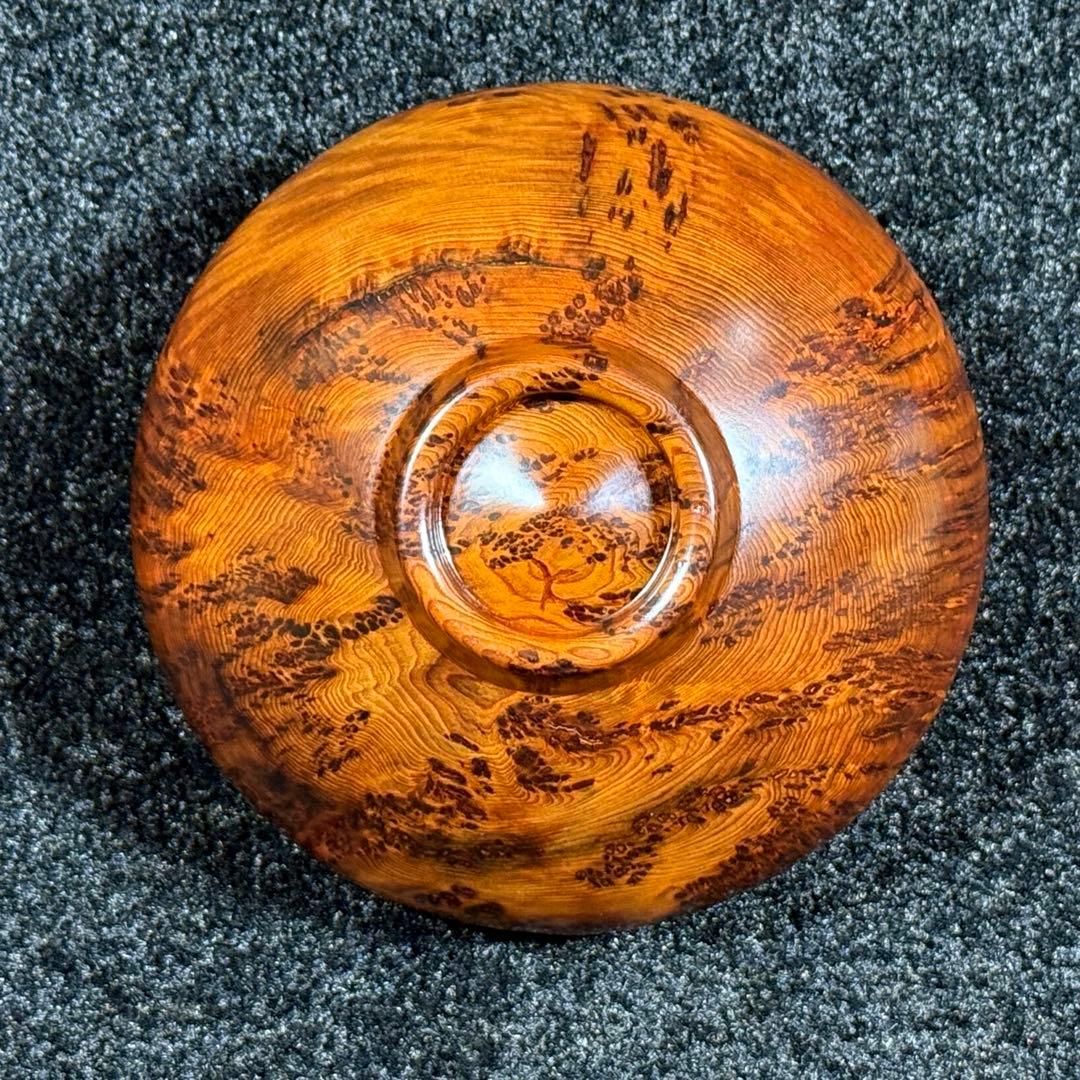 川下幸徳　世界遺産　屋久杉　泡瘤　器　小鉢　お椀　盛鉢　天然木　無垢　在銘