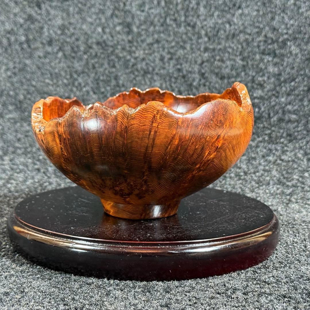 川下幸徳　世界遺産　屋久杉　泡瘤　器　小鉢　お椀　盛鉢　天然木　無垢　在銘